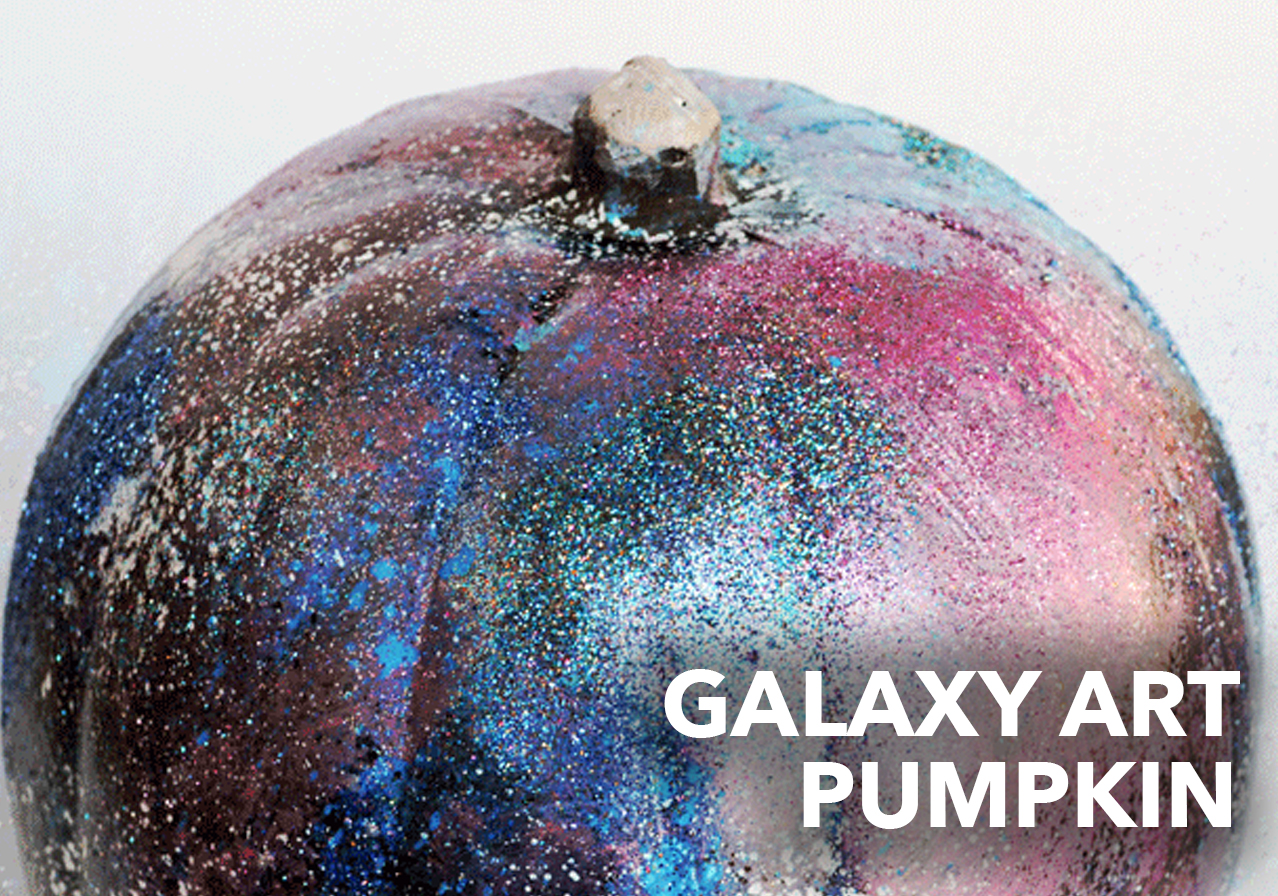 galaxy art pumpkin